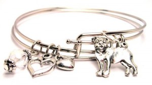 adjustable pug bracelet