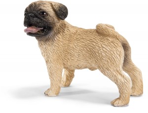 pug mini figurine 