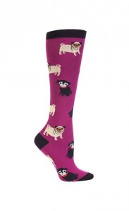 pug knee high socks