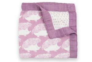 purple hedgehog blanket
