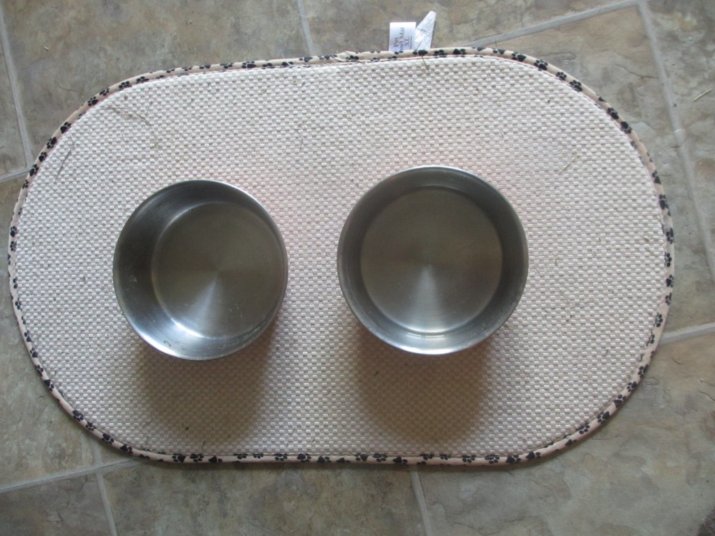 dog bowl mat