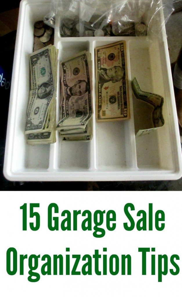Garage sale organization tips