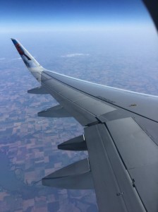 First time flying in an airplane