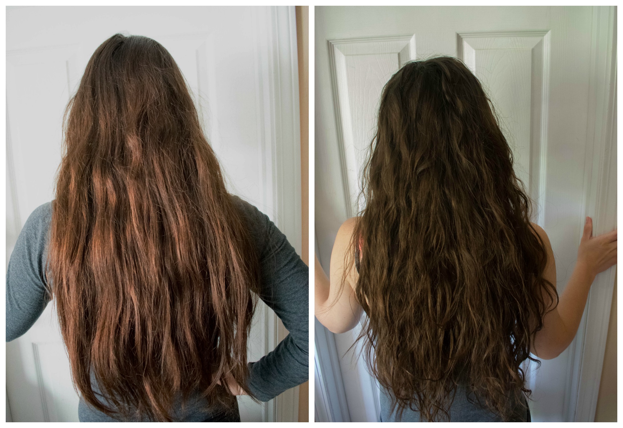 Curly Girl Method Before And After 1 Week Update 2a 2b 2c Wavy Curly 